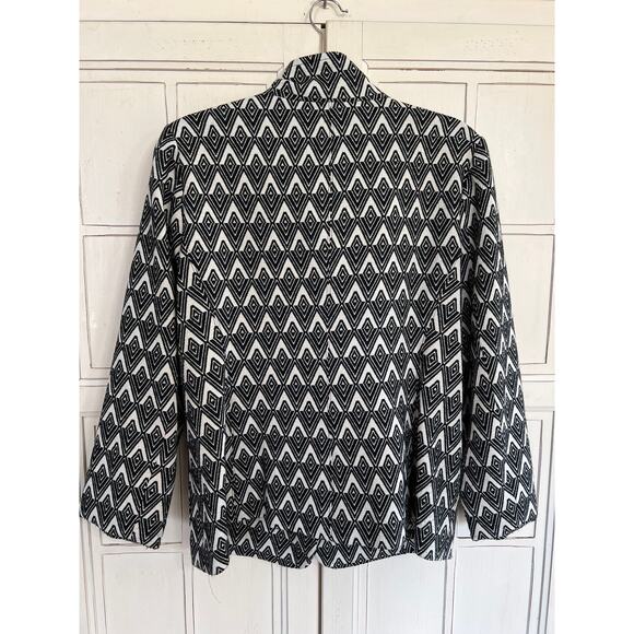 Elliott Lauren size 12 black and off white blazer jacket - Picture 4 of 5